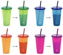 Load image into Gallery viewer, Custom Color Changing 24 oz. Tumblers, Thermal Tumbler with Name, Personalized Cup, Color Changing, Pool Cups, Summer Cup, Reusable Cup