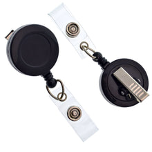 Load image into Gallery viewer, Badge Reel Holder for Men, Personalized Retractable ID Badge Reel, Snake Skin ID Holder, name badge holder for man, ID badge holder clip