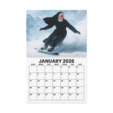 Load image into Gallery viewer, Fun Nuns Calendar 2026 Featuring 12 Different Images, Funny Gift for White Elephant, Humorous Catholic Present, Spiral Wall Calendar