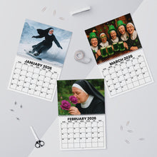 Load image into Gallery viewer, Fun Nuns Calendar 2026 Featuring 12 Different Images, Funny Gift for White Elephant, Humorous Catholic Present, Spiral Wall Calendar