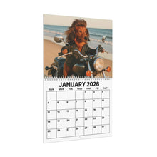 Load image into Gallery viewer, Biker Dogs with Mullets 2026 Wall Calendar: Funny Dog Lover Gift