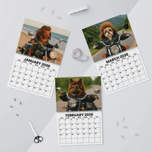 Load image into Gallery viewer, Biker Dogs with Mullets 2026 Wall Calendar: Funny Dog Lover Gift