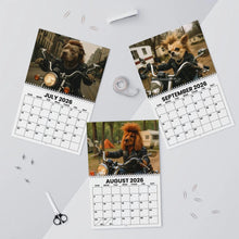 Load image into Gallery viewer, Biker Dogs with Mullets 2026 Wall Calendar: Funny Dog Lover Gift