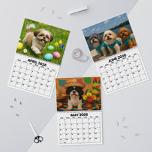 Load image into Gallery viewer, Shih Tzu Dog Calendar 2026 Featuring 12 Different Shih Tzu Dogs, Gift for Shih Tzu Owner, New Dog Mom, Spiral Wall Calendar