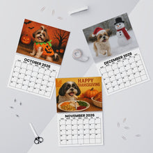 Load image into Gallery viewer, Shih Tzu Dog Calendar 2026 Featuring 12 Different Shih Tzu Dogs, Gift for Shih Tzu Owner, New Dog Mom, Spiral Wall Calendar
