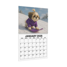Load image into Gallery viewer, Shih Tzu Dog Calendar 2026 Featuring 12 Different Shih Tzu Dogs, Gift for Shih Tzu Owner, New Dog Mom, Spiral Wall Calendar