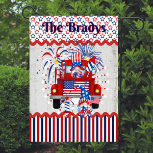 Patriotic Garden Flag Personalized, 4th of July Garden Flag, Red White and Blue Flag, Welcome Yard Flag, Independence Day Decor