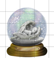 Load image into Gallery viewer, Memorial Sleeping Baby Angel Snow Globe Ornament, In Memory Christmas Ornament, Remembrance Gift, Baby, Memorial Gift, Printed on Both Sides