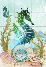 Load image into Gallery viewer, Seahorses Ocean Garden Flag, Personalized, Garden Flag, Name Garden Flag, Ocean Decor, Seahorse Flag, Yard Decor, Yard Decoration, Beach