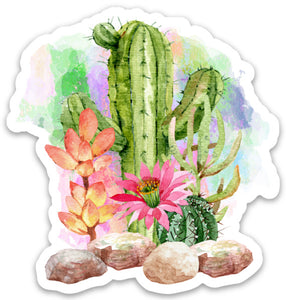 Cactus Sticker, Laptop Sticker, Water Bottle Sticker, Watercolor Cactus Sticker, Southwest, Tumbler Sticker, Cacti Floral Sticker