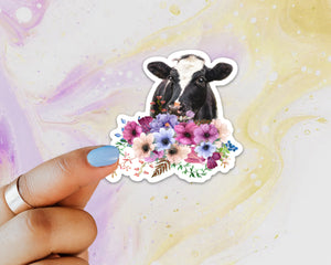Copy of Goat Flowers Sticker, Goat Lover, Goat Gift, Laptop Sticker, Water Bottle, Goats, Goat Kid Sticker, Tumbler Sticker, Dairy Goat, 4-H