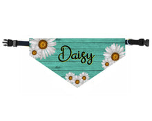 Load image into Gallery viewer, Dog Bandana Over the Collar, Personalized, Includes Collar, Custom Pet Bandana, Personalized Pet Scarf, Pet Owner Gift, New Dog, Choose Size