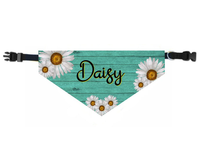 Dog Bandana Over the Collar, Personalized, Includes Collar, Custom Pet Bandana, Personalized Pet Scarf, Pet Owner Gift, New Dog, Choose Size