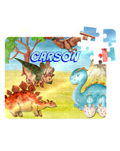 Load image into Gallery viewer, Puzzle, Kids Puzzle, Dinosaur Puzzle, Children&#39;s Custom Puzzle, Personalized Puzzle, Educational Toy, Kid Gift, Name Puzzle, Educational