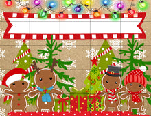 Load image into Gallery viewer, Christmas Elf Puzzle, Gingerbread People with Christmas Lights and Trees, Children&#39;s Custom Puzzle, Personalized Puzzle, Elf Return, Kids