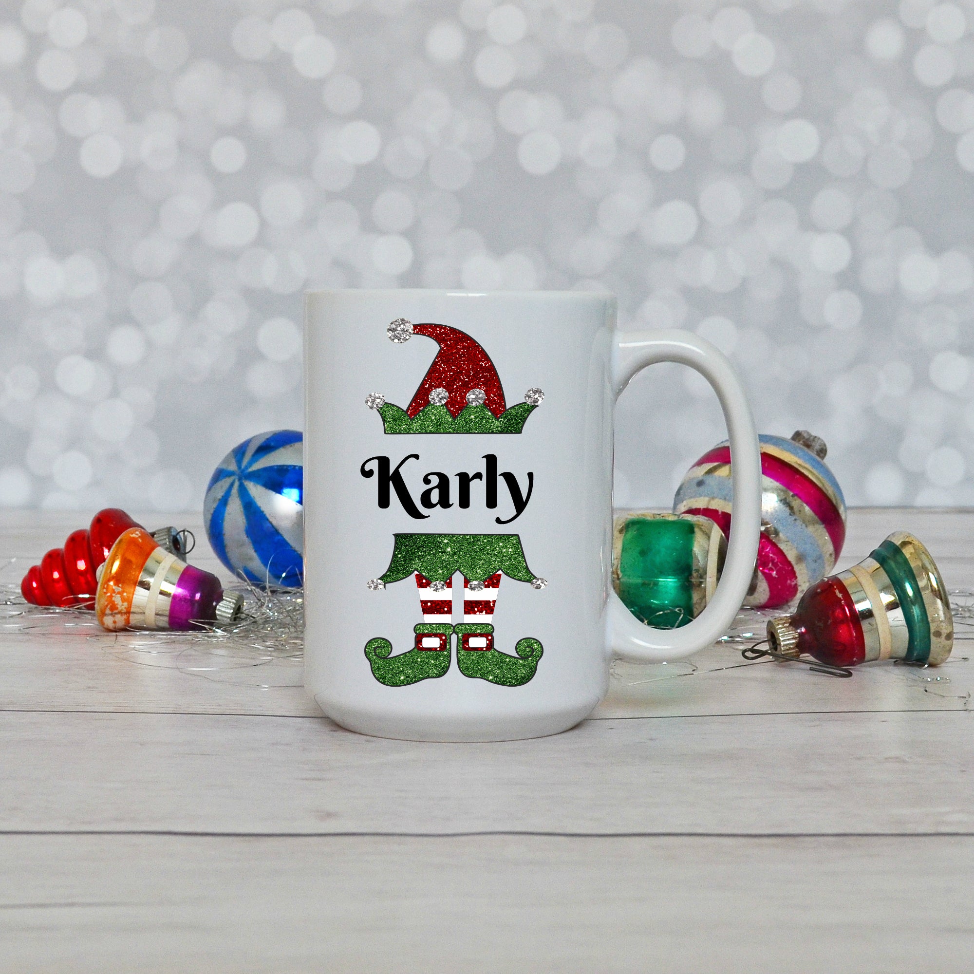 Elf Girl or Elf Boy Kids Personalized Merry Christmas Mug Unique Cup G –  Big T Ranch Colorado