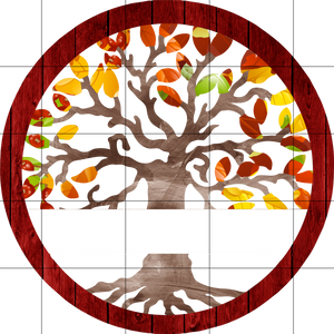 Fall Tree of Life Door Hanger - Personalized, Name Door Hanger, Family Gift, Custom Door Hanger, Wedding Gift, Front Door Hanger, Autumn