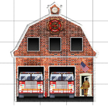 Load image into Gallery viewer, Firehouse Personalized Ornament, Fire Department Ornament, Custom Ornament, Firefighter Gift, Firefighter, Fireman Gift, First Responder