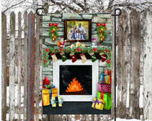 Load image into Gallery viewer, Fireplace with Stockings Personalized Garden Flag, Holiday Garden Flag, Family Garden Flag, Custom Christmas Flag, Yard Flag, Family Gift
