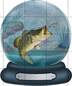 Bass Fishing Ceramic Car Coasters, Personalized, Set of 2, Bass Coaster, Car Coasters for Men, Fish Coaster, Gift for Fisherman, Fish