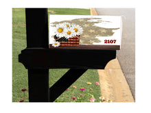Load image into Gallery viewer, Mailbox Cover with Magnetic Strip - Personalized Flag Daisies Mailbox Decor - Custom Address Mailbox Cover, Personalized Mailbox Cover