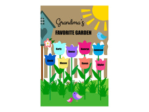Grandma's Garden Flag, Grandma, Grandparent, Personalized Garden Flag, Custom Garden Flag, Yard Decor, Outdoor Decor, Home Decor, Porch Flag