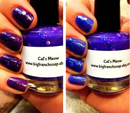 Ombre Color Changing Thermal Nail Polish - Leopard Spot Glitter - 