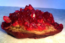 Load image into Gallery viewer, Ruby Red Geode Crystal Gemstone Rock Soap - Pomegranate Scented - FREE U.S. SHIPPING - January Birthday - July Birthday