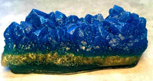 Load image into Gallery viewer, Sapphire Blue Geode Crystal Mineral Gemstone Rock Soap - FREE U.S. SHIPPING - Gift for Man, Brother, Son - Vanilla Bean Scented