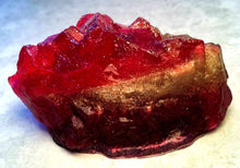 Load image into Gallery viewer, Ruby Red Geode Crystal Gemstone Rock Soap - Pomegranate Scented - FREE U.S. SHIPPING - Birthstone Gift - Mom, Wife, Daughter - Rock Hound
