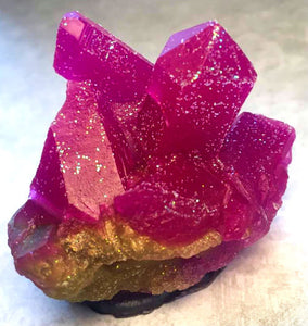 Amethyst Purple Geode Crystal Mineral Gemstone Rock Soap - FREE U.S. SHIPPING - Lavender Scented