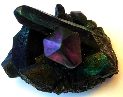 Black Quartz Crystal Geode Gemstone Rock Soap - Vanilla Hazelnut Scented - FREE U.S. SHIPPING