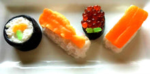 Load image into Gallery viewer, Sushi Soap Set - Food Soap, Gag Gift - Funny Gift - Shrimp - FEATURED in HUFFINGTON POST 2018 - Salmon Roll, Fake Food Soap, Sashim, Nigirii