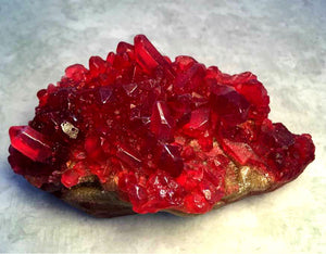 Ruby Red Geode Crystal Gemstone Rock Soap - Pomegranate Scented - FREE U.S. SHIPPING - January Birthday - July Birthday