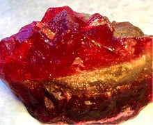 Load image into Gallery viewer, Ruby Red Geode Crystal Gemstone Rock Soap - Pomegranate Scented - FREE U.S. SHIPPING - Birthstone Gift - Mom, Wife, Daughter - Rock Hound