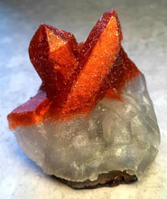 Load image into Gallery viewer, Crystal and Copper Quartz Geode Crystal Mineral Gemstone Rock Soap - FREE U.S. SHIPPING - Rock Gift - Oatmeal, Milk and Honey Scented