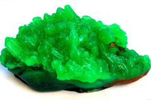 Load image into Gallery viewer, Emerald Green Geode Crystal Gemstone Rock Soap - FREE U.S. SHIPPING - Anniversary Gift - Green Tea and Cucumber or Almond Scented