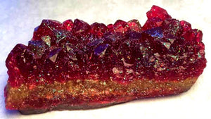Ruby Red Geode Crystal Mineral Gemstone Rock Soap - Pomegranate Scented  - FREE U.S. SHIPPING