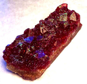 Ruby Red Geode Crystal Mineral Gemstone Rock Soap - Pomegranate Scented  - FREE U.S. SHIPPING