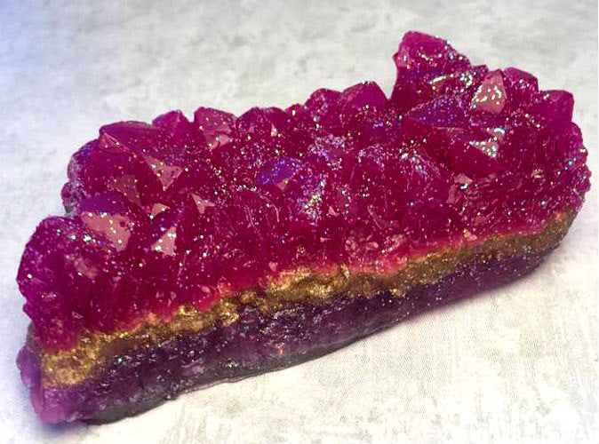 Amethyst Purple Geode Crystal Mineral Gemstone Soap - FREE U.S. SHIPPING - Sister Gift - Mom - Daughter - Anniversary - Lavender Scented