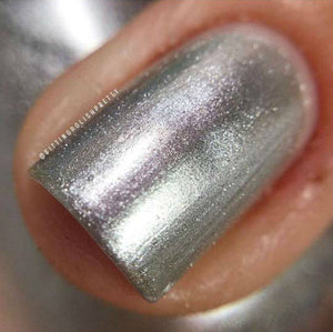 Silver Metallic Aluminum Nail Polish - "Mirror, Mirror" - FREE U.S. SHIPPING - Hand Blended - 0.5 oz/15ml Full Sized Bottle