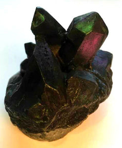 Black Quartz Crystal Geode Gemstone Rock Soap - Vanilla Hazelnut Scented - FREE U.S. SHIPPING
