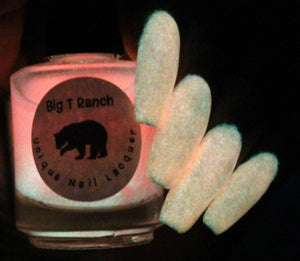 Glow-in-the-Dark Nail Polish - Pink - SUNRISE - FREE U.S. SHIPPING - Nail Polish/Lacquer - Regular Full Sized Bottle (15 ml size)