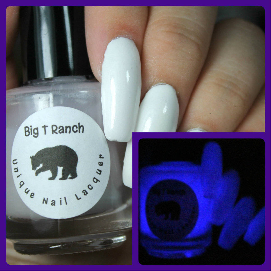 Glow-in-the-Dark Nail Polish - Purple - Milky Way - FREE U.S. SHIPPING - Nail Polish/Lacquer - Regular Full Sized Bottle (15 ml size)