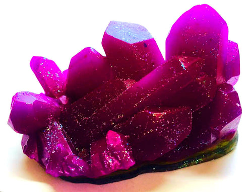 Amythest Purple Geode Crystal Mineral Gemstone Rock Soap - Lavender Scented - FREE U.S. SHIPPING