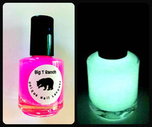 Load image into Gallery viewer, Glow-in-the-Dark Nail Polish - Pink Glows Yellow - ASTEROID - FREE U.S. SHIPPING - Nail Lacquer - Regular Full Sized Bottle (15 ml size)