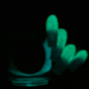 Color Changing AND Glow in the Dark Nail Polish - FREE U.S. SHIPPING - Green to Black and Glows Aqua - "Zombie" - Thermal - Full Size Bottle