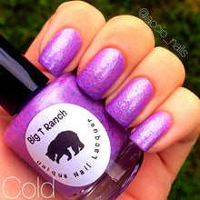 Load image into Gallery viewer, Unicorn Pink to Purple Color Changing AND Glow in the Dark Nail Polish - FREE U.S. SHIPPING - Glows Purple - Mood Nail Polish