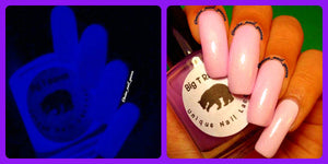 Glow-in-the-Dark Nail Polish - Lavender Glows Purple - PLUTO - Custom Blended Nail Polish - FREE U.S. SHIPPING