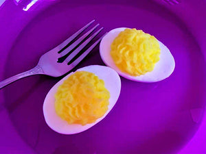 Egg Soap - Deviled Eggs - Set of 2 - Easter Basket Filler - Eggs - Free U.S. Shipping - Gag Gift - Prank - Cucumber Melon Scented